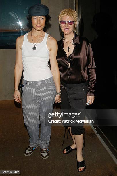 Anneliese Estrada and Lita Bossert attend Douglas Hannant hosts kick-off for Keep a Child Alive Black Ball at CAIN on September 15, 2005 in New York...