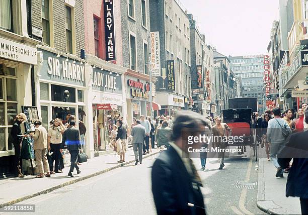 Carnaby Street, London. Fashion mecca in the 60s. 1960s
