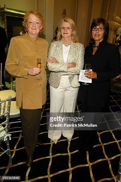 Joan Gerberding, Geraldine Laybourne and Terri Santisi attend Museum of Television and Radio Dinner at Harry Winsto Grand Salon on September 15, 2005...