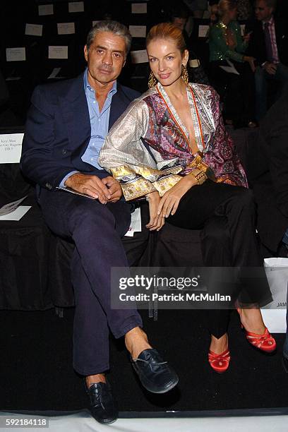 Roffredo Gaetani and Svetlana Gaetani attend Luca Luca Spring 2006 Collection at The Tent at Bryant Park on September 11, 2005 in New York City.
