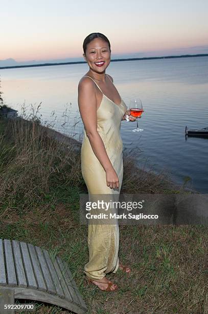Nellie Kim attends Caudalie x Jason Wu Launch Event With The Coveteur on August 18, 2016 in Hampton Bays, New York.