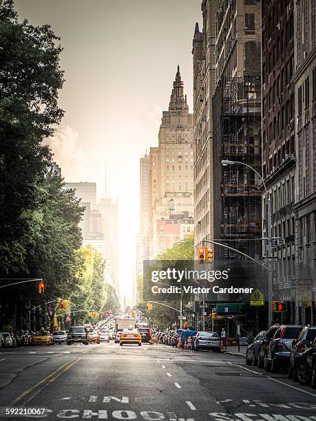 central park west, new york - upper west side manhattan stock pictures, royalty-free photos & images