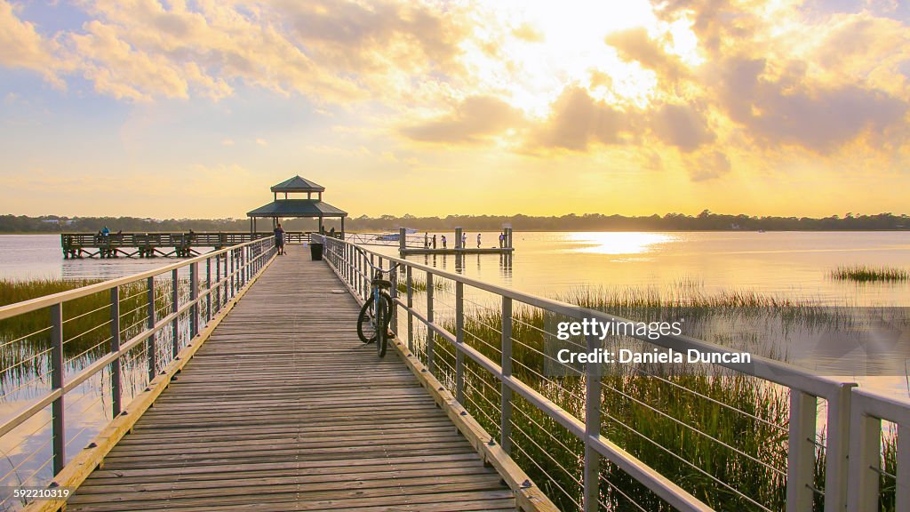 Sunset at the pier