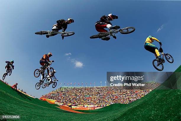 Anthony Dean of Australia, Corben Sharrah of the United States, Carlos Alberto Ramirez Yepes of Colombia, Luis Brethauer of Germany,Carlos Mario...