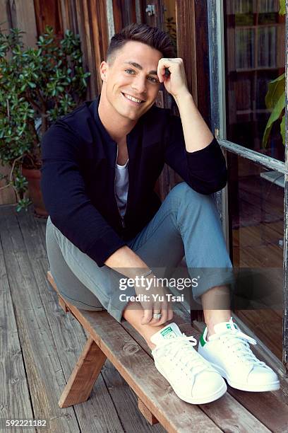 Actor Colton Haynes is photographed for Entertainment Weekly Magazine on April 19, 2016 in Los Angeles, California.Published Image.