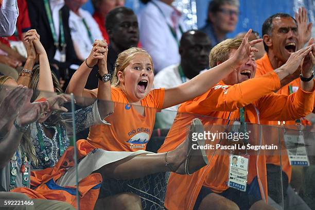 Princess Ariane of the Netherlands, Queen Maxima of the Netherlands Princess Catharina-Amalia and King Willem Alexander of the Netherlands celebrate...