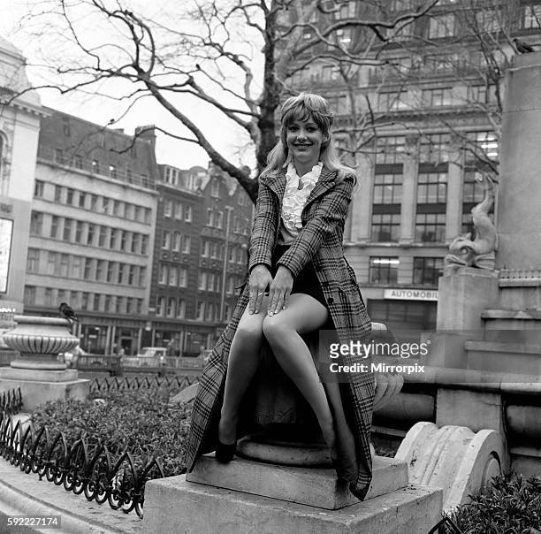 Since the play opened on 16th October this part has been played by Judith Arthy. Jacki Piper photographed in London . December 1969 Z11933