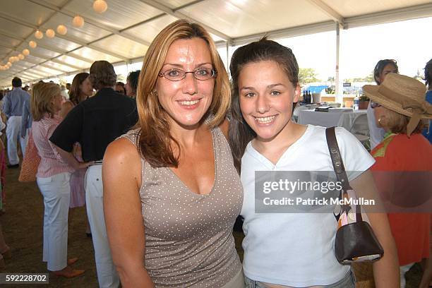 Dolly Lenz and Jenny Lenz attend David Yurman Grand Prix Summer Luncheon at Grand Prix Tent on September 4, 2005 in Bridgehampton, New York.