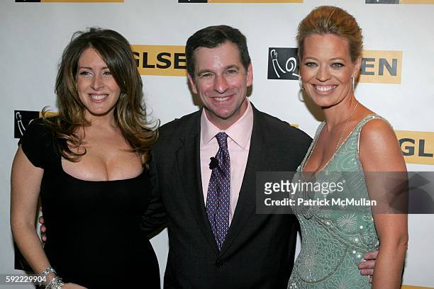Joely Fisher, Kevin Jennings and Jeri Ryan attend GLSEN Respect Awards at Beverly Hills Hotel on September 30, 2005 in Beverly Hills, CA.