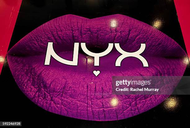 General view of atmosphere during the NYX Professional Makeup Store Glendale Galleria Influencer Meet & Greet with Adelaine Morin @adelainemorin at...