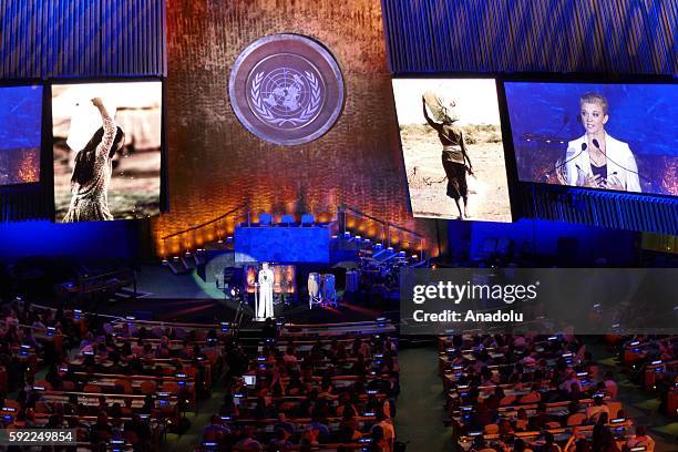 Actress Natalie Dormer attends 2016 World Humanitarian Day: One Humanity Event at the United Nations on August 19, 2016 in New York City.