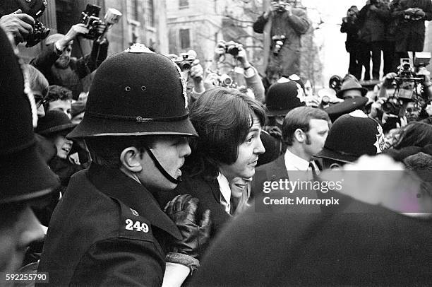 Civil Wedding of Paul McCartney & Linda Eastman, Marylebone Register Office, London, 12th March 1969.