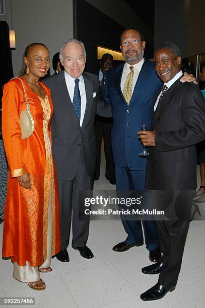 Susan Taylor, Leonard Lauder, Richard Parsons and Ed Lewis attend Essence celebrates its 35th Anniversary at Time Warner Center on September 12, 2005...