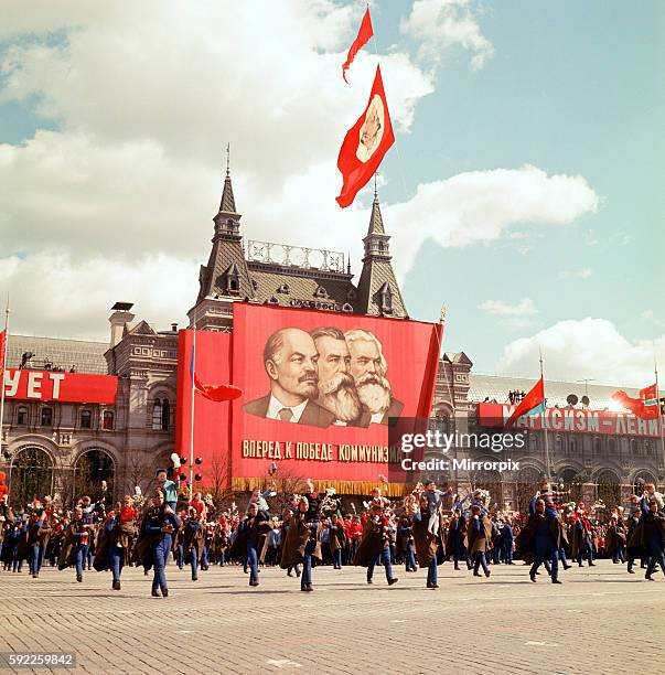 May Day Parade in Red Square, Moscow. 9th May 1967.