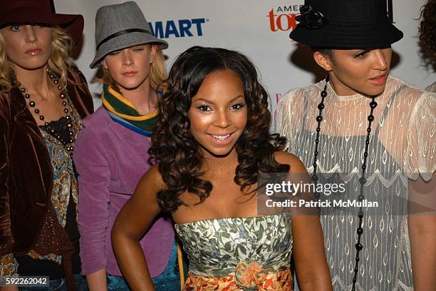 Shannon Stewart, ?, Ashanti and Naima Mora attend ELLEgirl presents "Dare To Be You" Fashion Show: Wal-Mart Meets America's Next Top Model at Times...