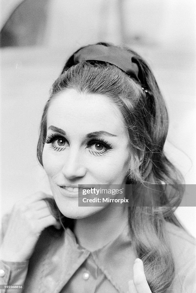 Lesley Gibb (21) sister of brothers Barry, Robin & Maurice Gibb of The Bee Gees, 24th April 1969.