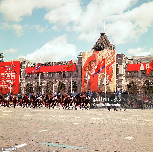 May Day Parade in Red Square, Moscow. 9th May 1967.