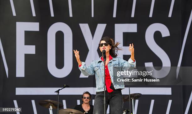 Foxes performs at V Festival at Hylands Park on August 20, 2016 in Chelmsford, England.