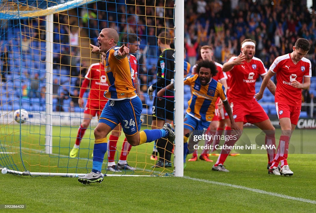 Shrewsbury Town v Chesterfield - Sky Bet League One