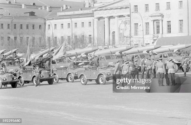 May Day Parade in Red Square, Moscow. 9th May 1967.