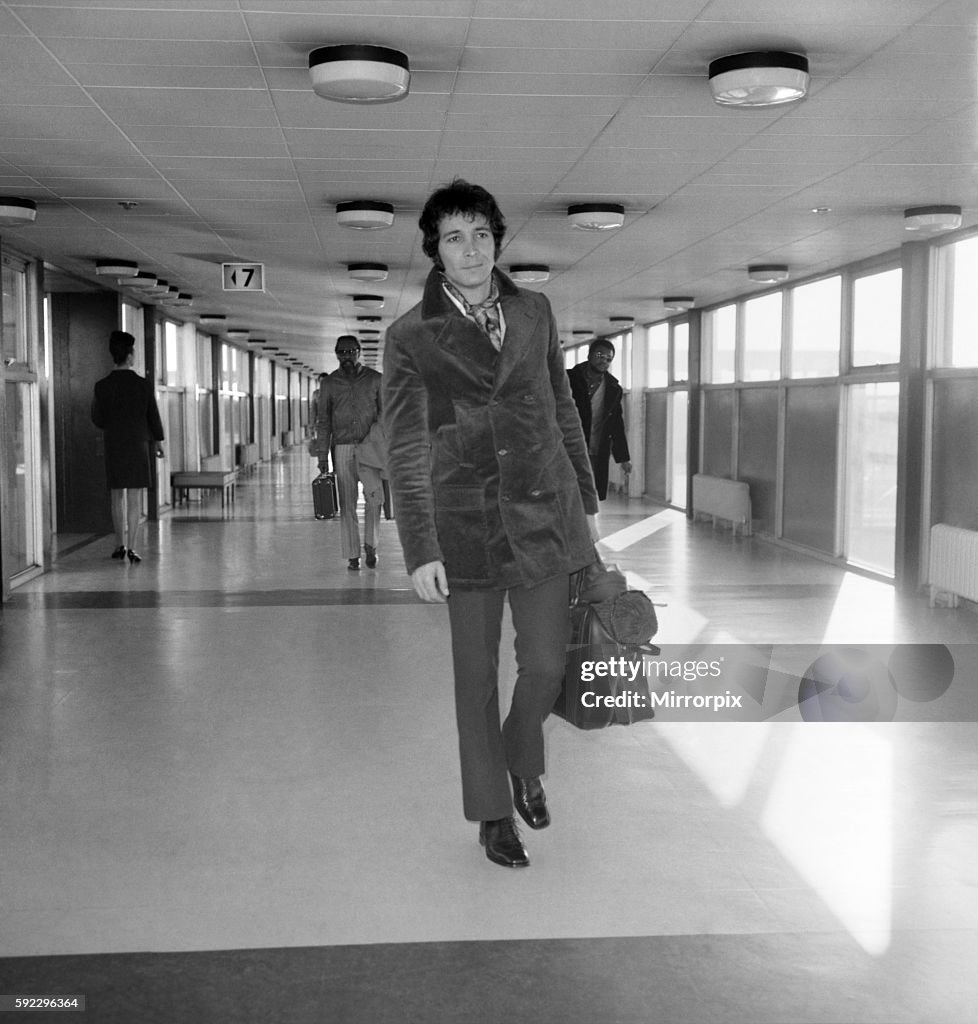 Musician Herb Alpert arriving at Heathrow Airport today from Amsterdam for the Royal Gala performance tonight. November