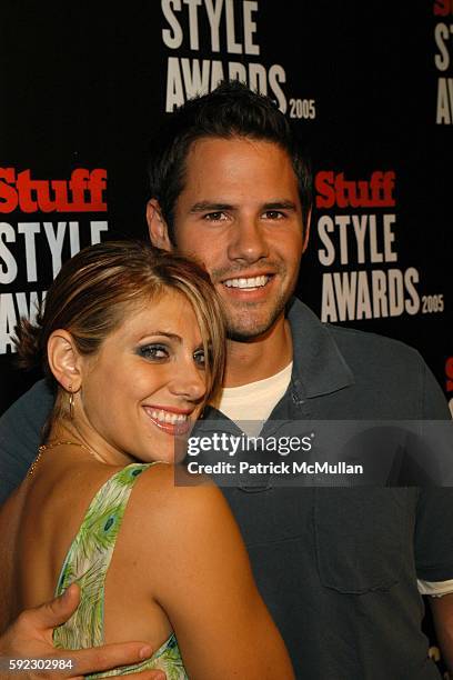Jenna Lewis and Steven Hill attend The Stuff Style Awards 2005-Arrivals at Hollywood Roosevelt Hotel on September 7, 2005 in Hollywood, CA.