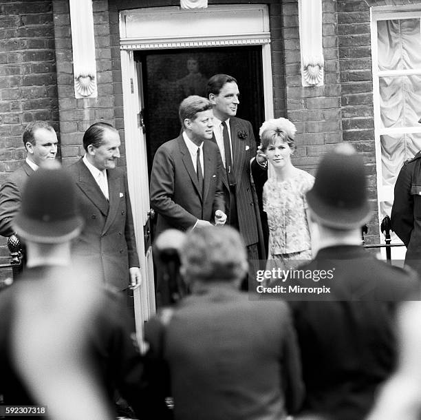 Second day of the private visit to London of American President John F. Kennedy and the First Lady Jacqueline Kennedy for the christening ceremony of...