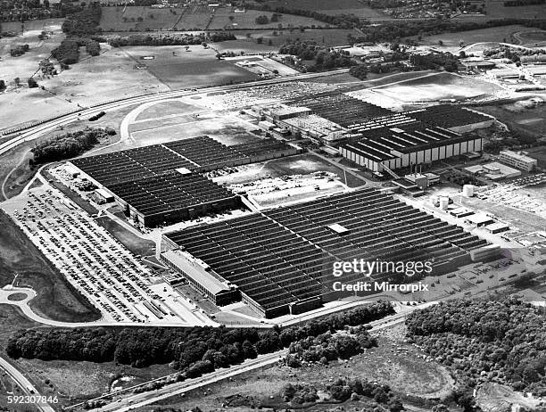 Vauxhall Ellesmere Port, a motor vehicle assembly plant. Ellesmere Port, Cheshire, 27th August 1977.