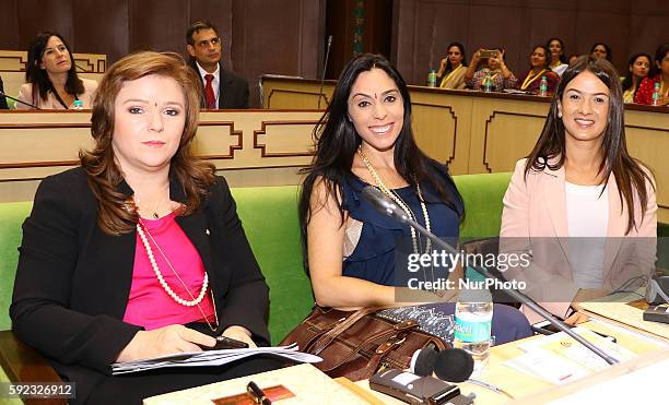 Delegates during Meeting of BRICS Women Parliamentarians Forum' Women Parliamentarians: Enablers for achieving sustainable development goals at...