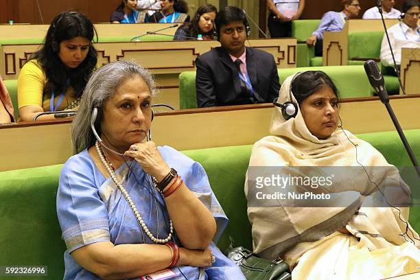 Bollywood actress turned into politician Jaya Bachchan attend BRICS 2016 Women Parliamentarians Meeting at Rajasthan Assembly in Jaipur , Rajasthan ,...