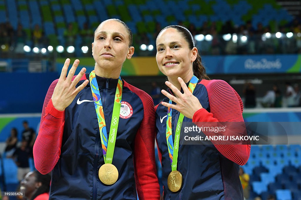 BASKETBALL-OLY-2016-RIO-USA-ESP-SRB-PODIUM