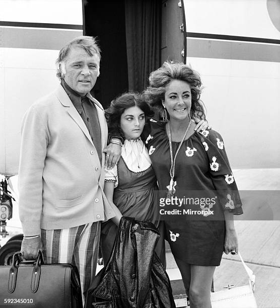 Richard, Liza and Liz Taylor. June 1971