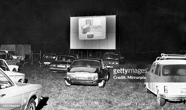 Drive In Cinema, in farmer Swinburne's cow pasture, with silos in the background, cattle mooing and, a bonus for patrons, the chance to buy a bag of...