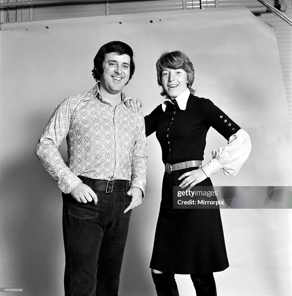 Terry Wogan new compere for BBC TV's Come Dancing with co-host & tv presenter Isla St Clair pictured in Sunday Mirror st