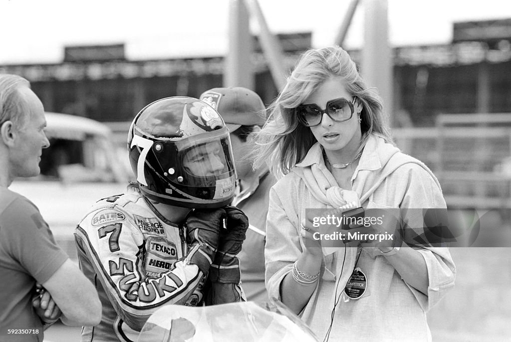 Barry Sheene with his girl friend Stephanie McLean.