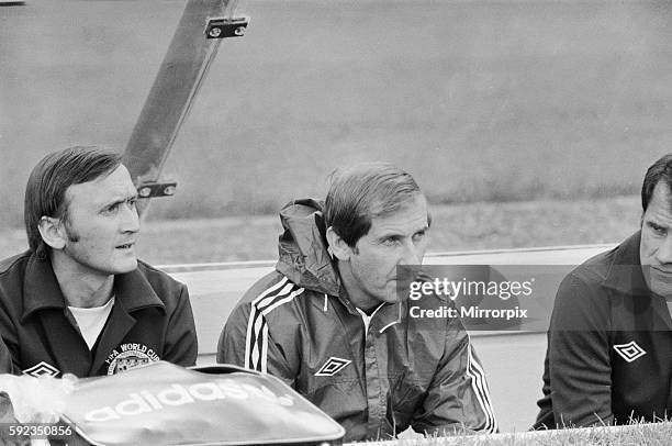 Scotland 1 v Peru 3. Scotland manager Ally MacLeod watching from the bench. 3rd June 1978.