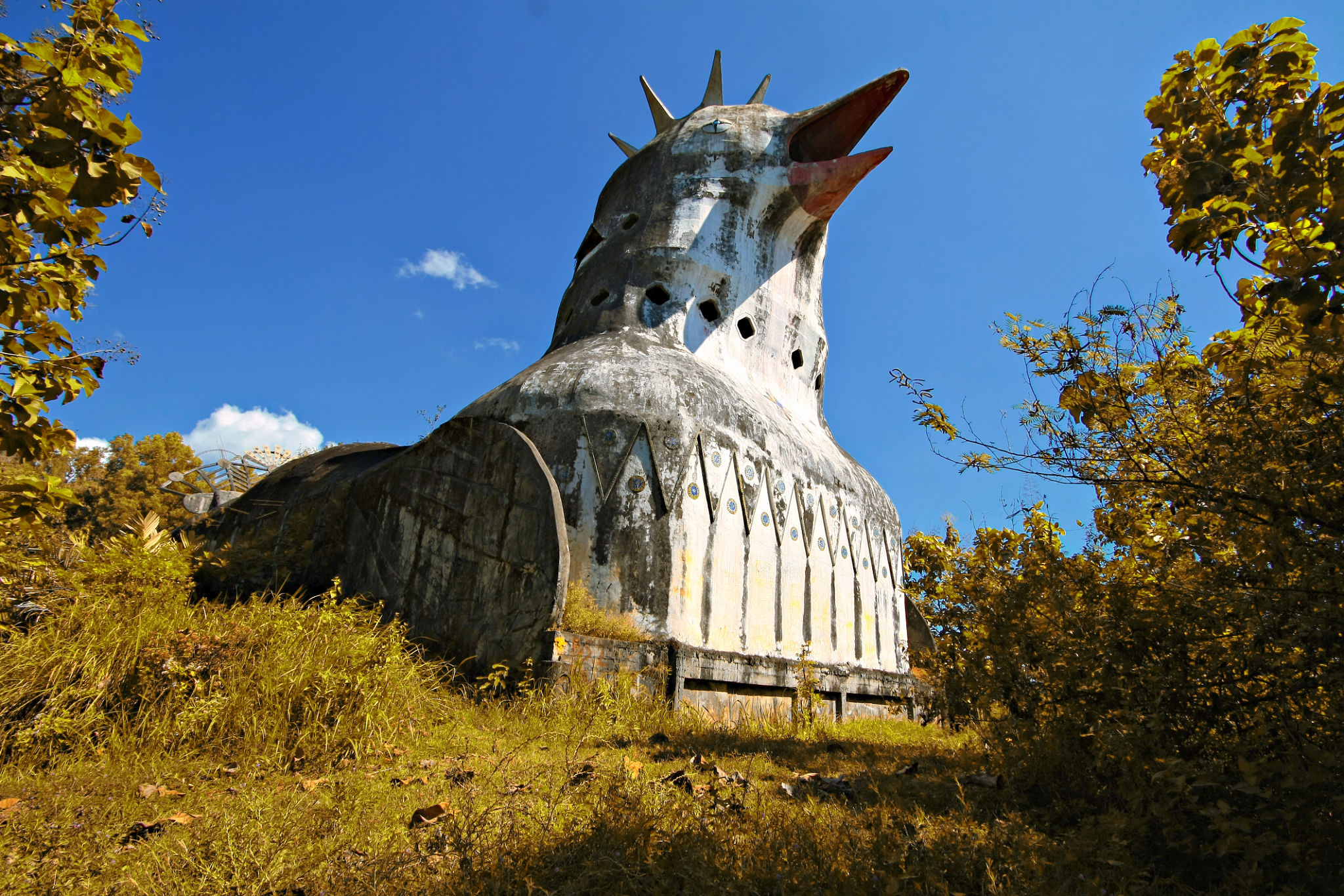 Abandoned Chicken's Church Building Abandoned Chicken's Church Building