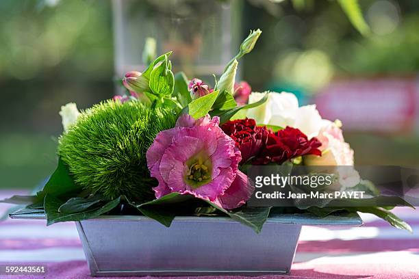 flower arrangement - jean marc payet stock-fotos und bilder