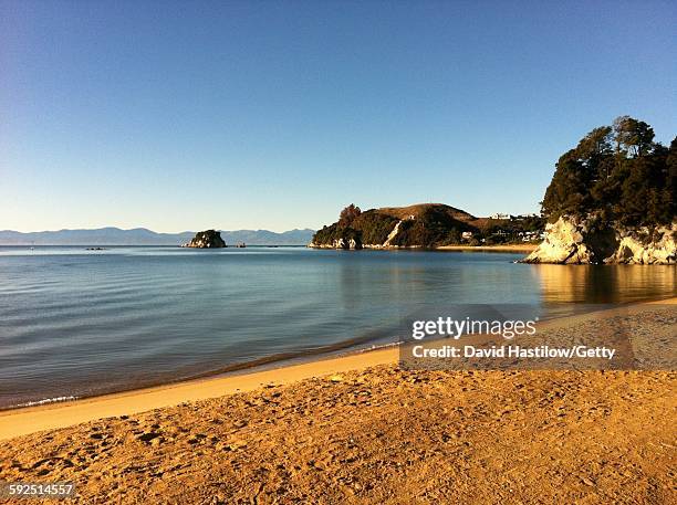 new zealand beach landscapes - kaiteriteri stock pictures, royalty-free photos & images