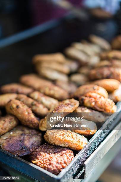 international food - aloo tikki stock pictures, royalty-free photos & images