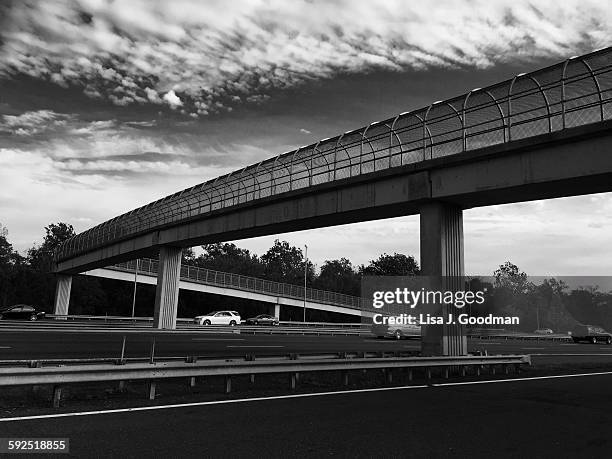 black and white - trenton bridge stockfoto's en -beelden