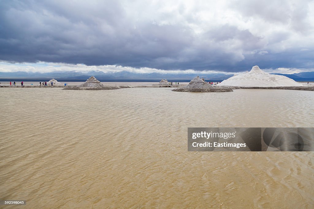 Caka Salt lake of Qinghai province