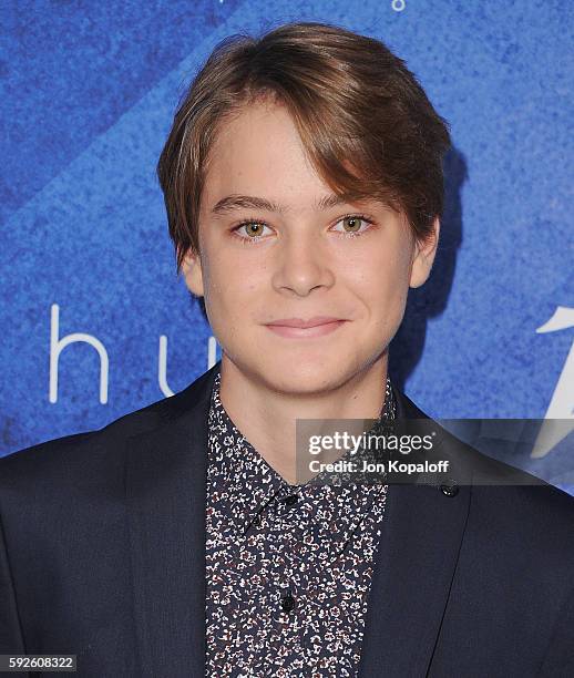 Actor Judah Lewis arrives at Variety's Power Of Young Hollywood at NeueHouse Hollywood on August 16, 2016 in Los Angeles, California.