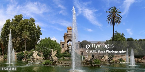 Waterfall In Spanish Fountain Called Cascada Waterfall In Spanish Designed By Josep Fontserè ...