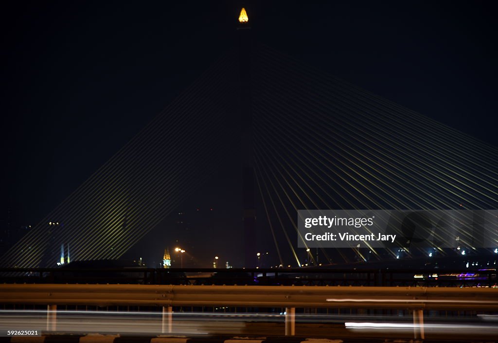Rama 8 bridge bangkok thailand