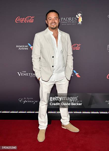 Singer Andy Vargas attends the Padres Contra El Cancer's 16th annual "El Sueno de Esperanza" celebration at The Venetian Las Vegas on August 20, 2016...