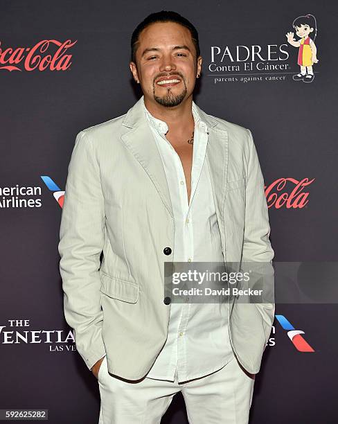 Singer Andy Vargas attends the Padres Contra El Cancer's 16th annual "El Sueno de Esperanza" celebration at The Venetian Las Vegas on August 20, 2016...