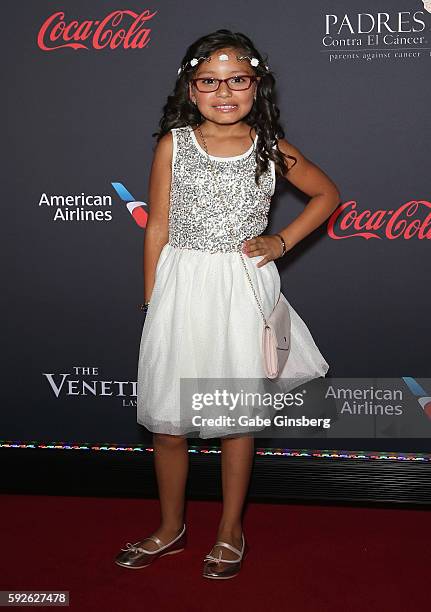 Camillia Gonzalez of Padres Contra El Cancer attends the Padres Contra El Cancer's 16th annual "El Sueno de Esperanza" celebration at The Venetian...