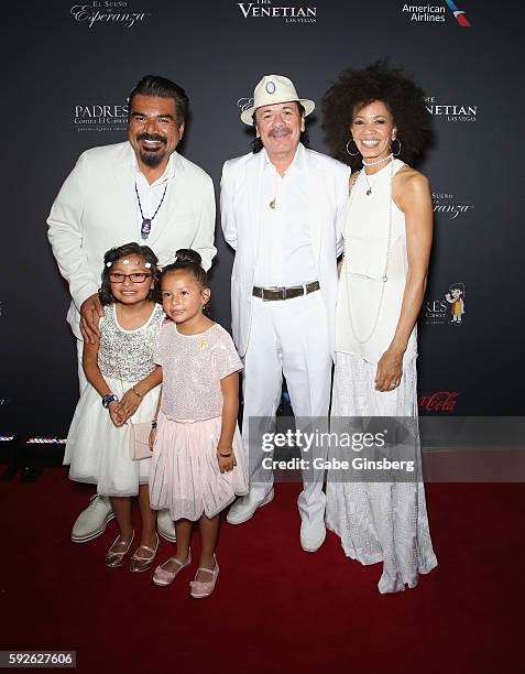 Comedian George Lopez, Camillia Gonzalez of Padres Contra El Cancer, Gemma Gonzalez, recording artist Carlos Santana and drummer Cindy Blackman...