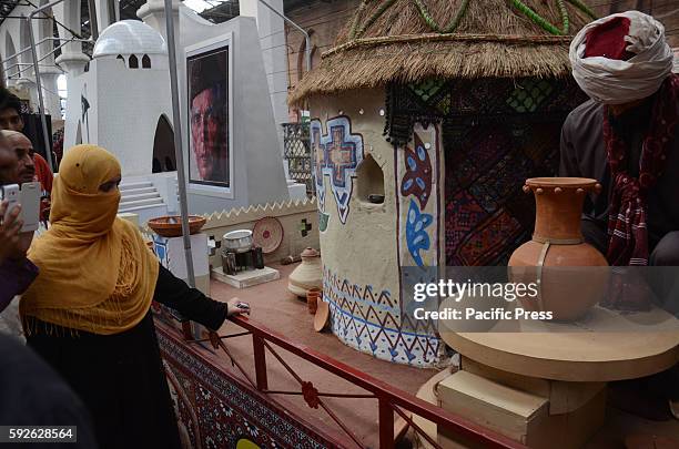 Pakistani visitors taking keen interest in model Azadi Train which arrive Lahore on its month long journey from Peshawar to Karachi. The train aims...